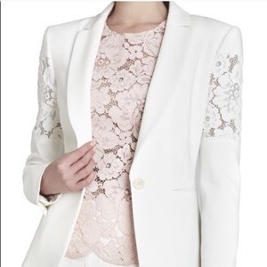 BCBGMAXAZRIA Floral-Lace Jacket